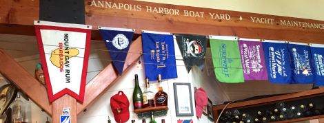You can't miss the nautical tchotchkes at the Boatyard in Eastport.